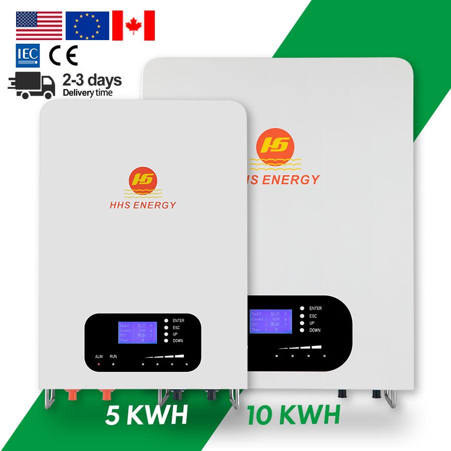 Powerwall 48V 200Ah Lifepo4 Battery Pack 10kWh Residential solar Battery Backup Systems
