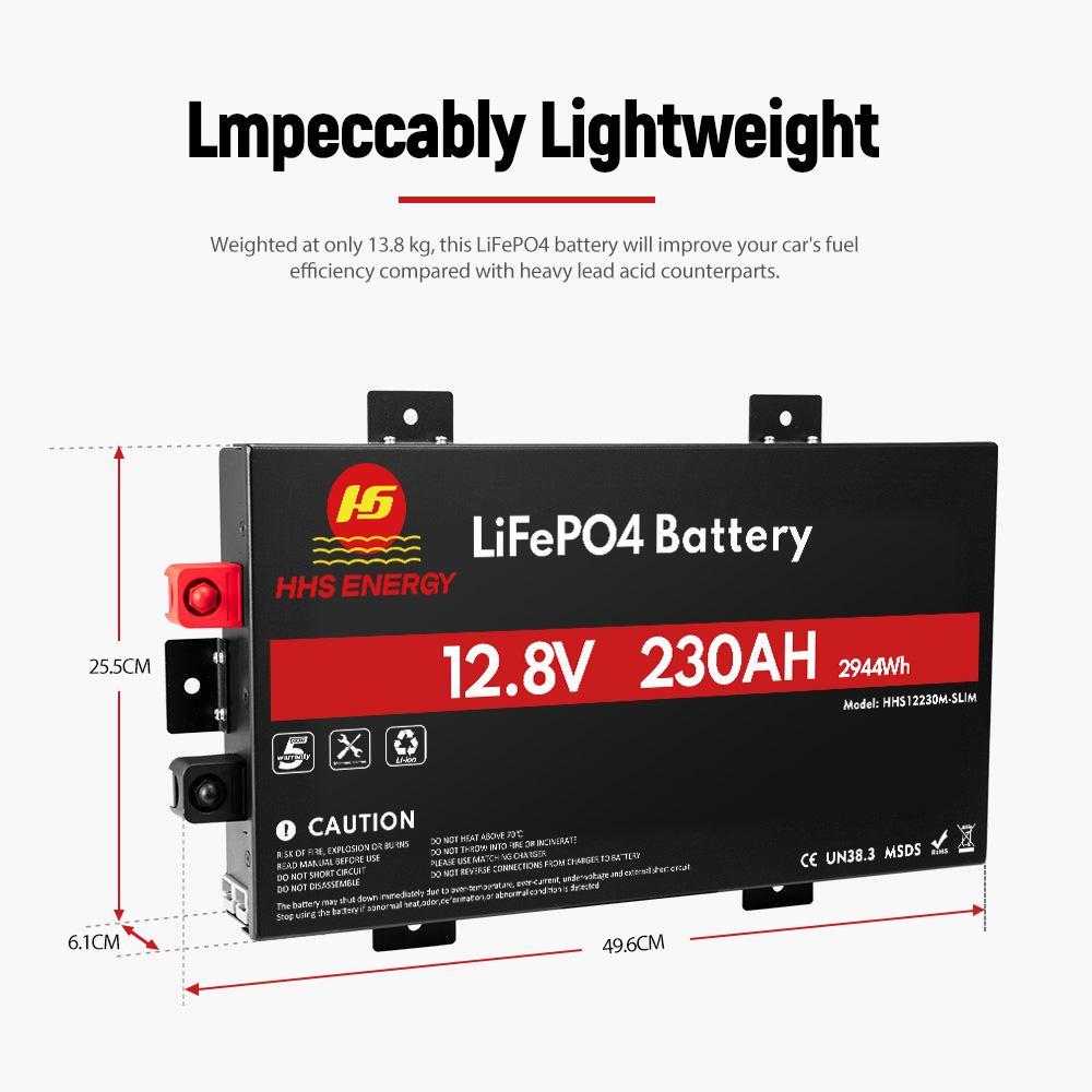 5CM Super Slim 12V 100Ah Lithium Battery With Bluetooth for RV/Vans/Campers